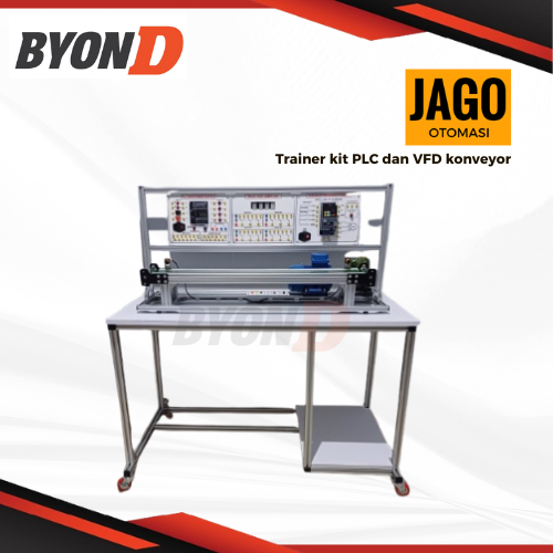 Trainer kit PLC dan VFD konveyor